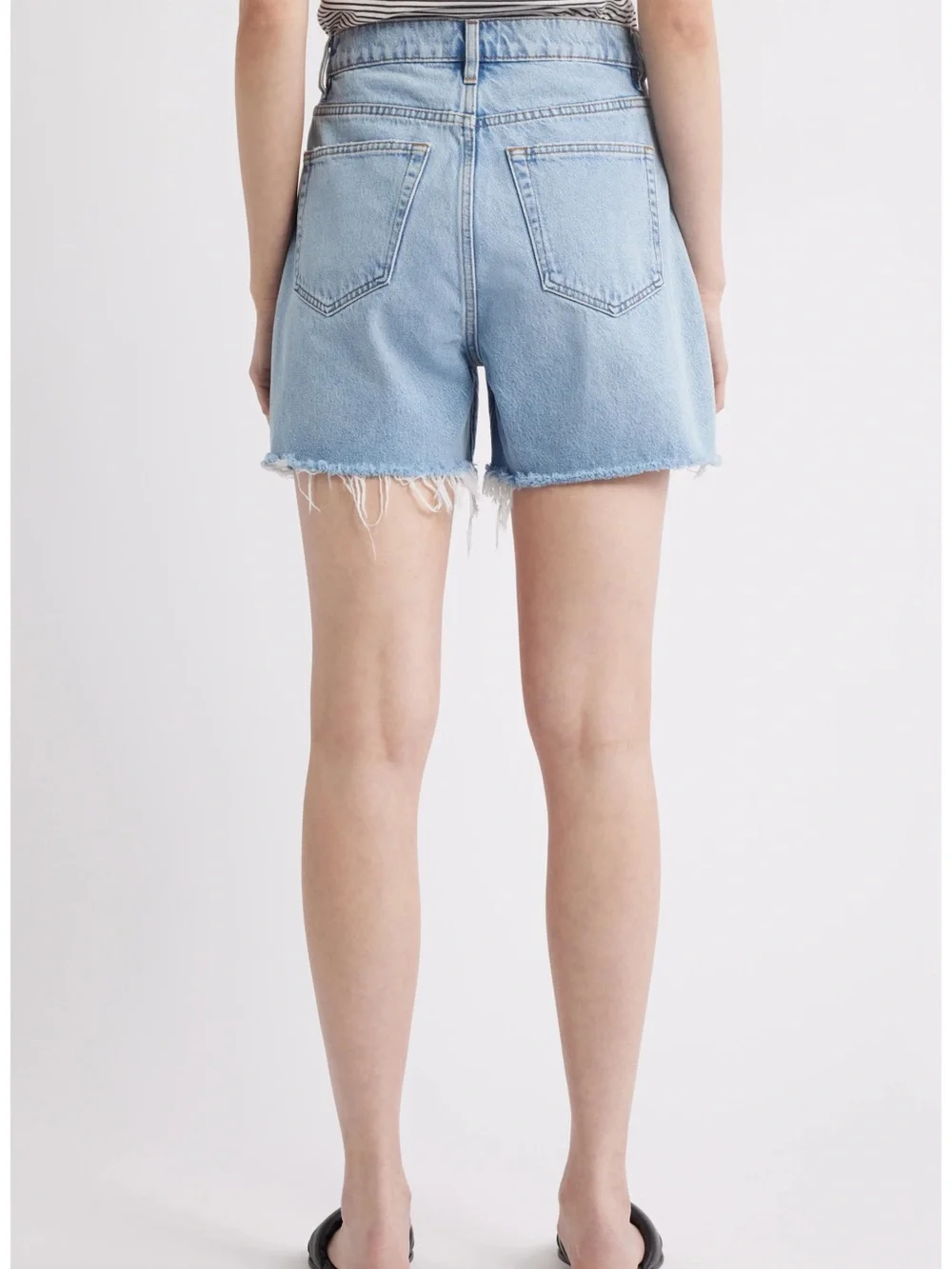 FRAME Denim The Easy Cutoff Shorts in Swindle